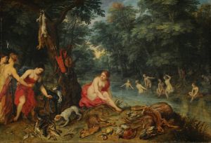 Nymphs bathing