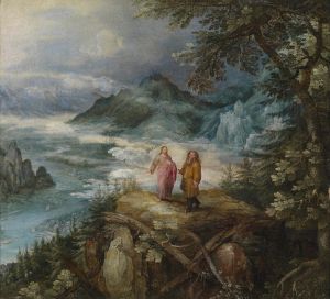 Mountain Landscape With The Temptation Of Christ