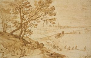 Landschaft mit Blick auf Antwerpen