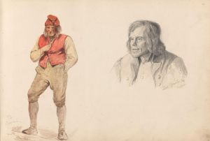 Stående mann, Ringheim; Lars Knutson Kvåle, Vossevangen