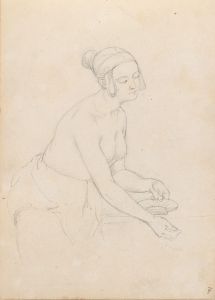 Female figure with a shell