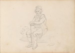 Sittende gammel mann, Pützfeld