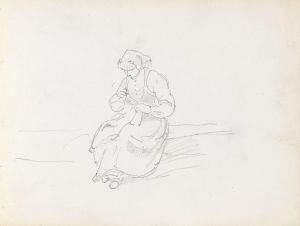 Woman sewing