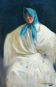 Chula con Pañuelo Azul