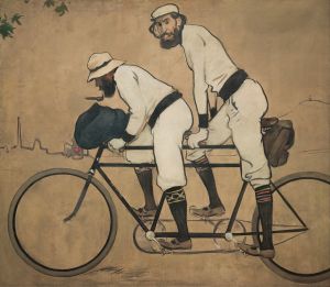Ramon Casas And Pere Romeu On A Tandem