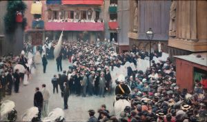The Corpus Christi Procession Leaving The Church Of Santa Maria Del Mar