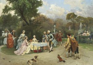 Princess In The Gardens Of Versailles