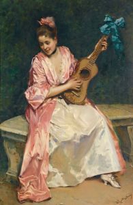 Aline with guitar
