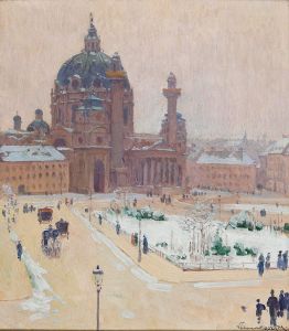 Church of St. Charles in winter