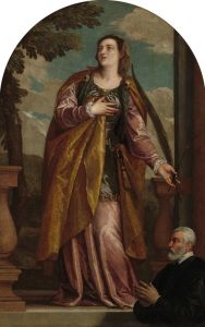 Saint Lucy and a Donor