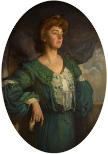Portrait of Mary, Lady Gerard in a Green Dress