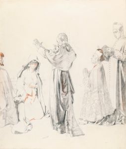 A Priest Blessing a Couple: Study for ‘The Western Wedding’