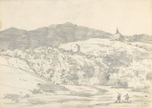 Landscape with a Towered Building and Domed Church