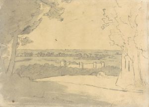 Landscape with a Distant Buildings