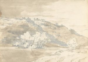 Landscape with Building on a Distant Hill