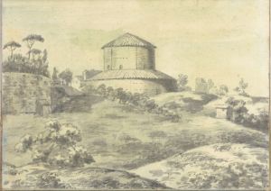 Landscape with Granary