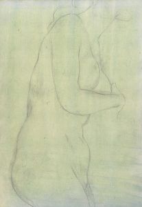 Sketch of a Female Nude Resembling the Medici Venus