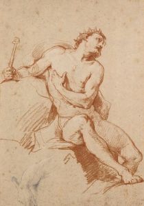 Study of the figure of aeolus, and a study of his hand