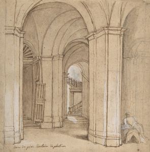 Staircase in the Palazzo Barberini, Palestrina