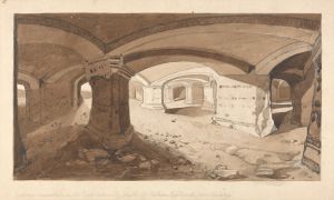 Caverns Excavated in the Rock within the Castle of Chateau Gaillard, near Andelys, Normandy