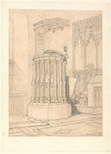 Pulpit in South Burlingham Church, Norfolk