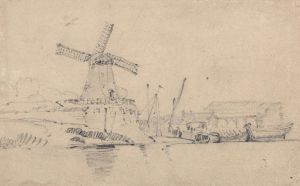 River and Windmill