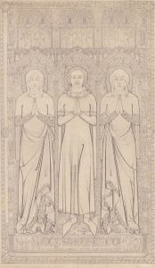 The Sepulchral Brass of Robert Braunche and His Two Wives in Saint Margaret’s Church, Lynn, Norfolk, 1364