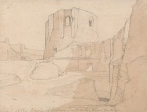 View of the Donjon of Chateau Gaillard, near Andelys, Normandy