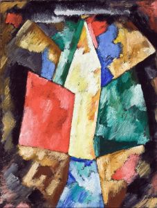 Abstraction, Blue, Yellow and Green