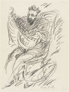 Study of a Seated Man with Beard and Spectacles