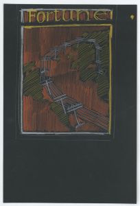 [Graphic designs for Fortune magazine.] [Studies for cover drawn on black paper
