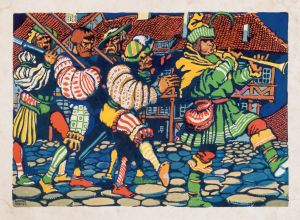 [Graphic designs for the Modern Art Collector Magazine.] [Medieval festival theme
