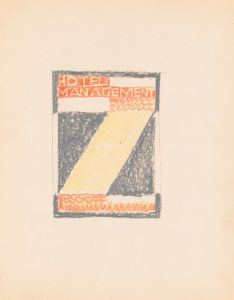 Designs for cover of Hotel Management Magazine.] [Grey cover design with yellow band