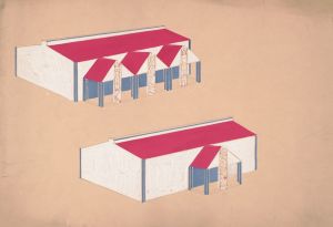 Designs for roadhouse or terrace restaurant
