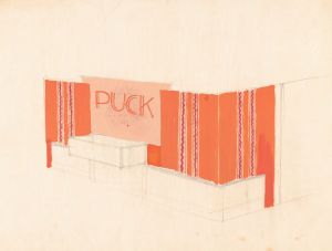 Designs for the Puck Theater , New York, NY.] [Exterior perspective study..