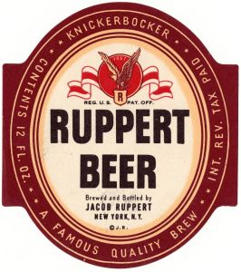 Ruppert Beer Label
