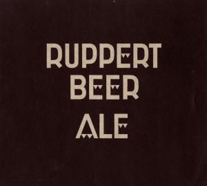 Stylized logo for Ruppert Beer