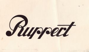 Stylized logo for Ruppert Beer
