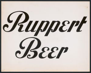 Typographical studies for Ruppert Beer