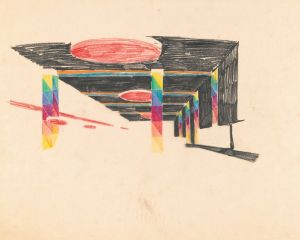 Studies of New York Coliseum, Columbus Circle, Convention Center.] [Color study perspective