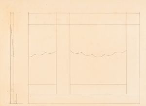 Design for unidentified restaurant, possibly Dunhall’s Restaurant, New York, NY. Wall treatment, sketch 3