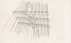 Graphic designs for Fortune magazine. Study of telephone poles