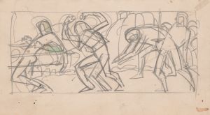 Sketches and drawings related to ‘Der Soldat in der deutschen Vergangenheit’, by George Liebe