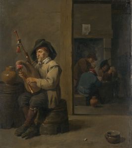 Bagpiper in an Inn