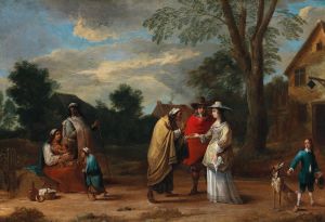 An Elegant Couple Meeting A Fortune Teller