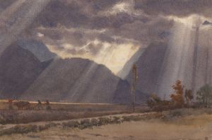 Landscape near Ageles – Gazost at the foot of the Pyrenees