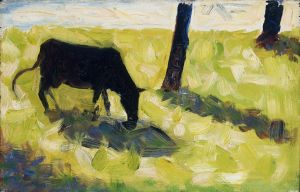 Black Cow in a Meadow