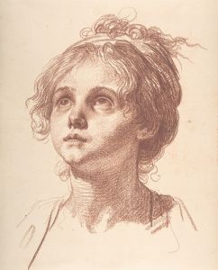 Head of a Girl Looking Up