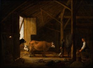 Interior of a Cowshed