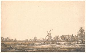 Landscape with a windmill